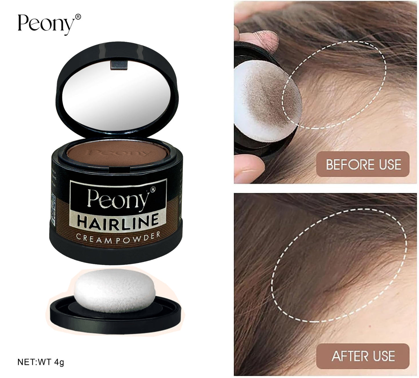 Waterproof Hair Line Powder Hairline Cover Up Powder Hair Shadow Gifts