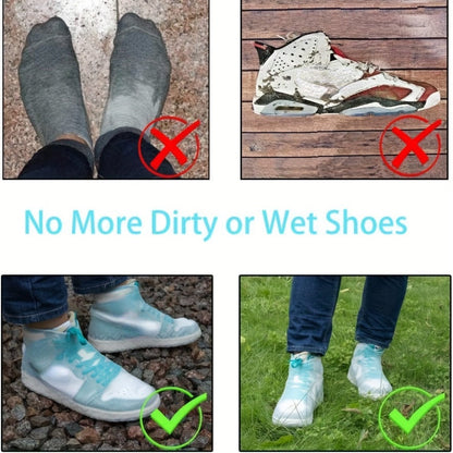 Waterproof Non-Slip Silicone Shoe Covers Reusable