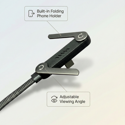 240W Type C to C Cable with 360 Degree Aluminum Stand