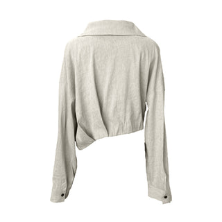 Cropped long sleeved shirt