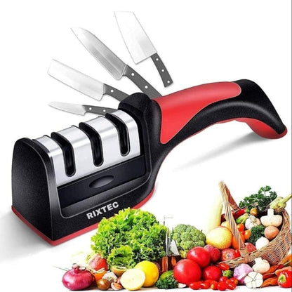 Professional Knife Sharpener – 4 in 1 Sharpening Tool for Dull Knives