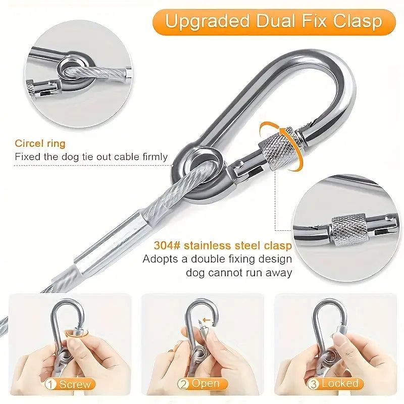 20 Meter Multi Purpose Stainless Steel Clothline Rope