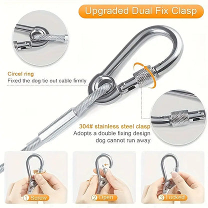 20 Meter Multi Purpose Stainless Steel Clothline Rope