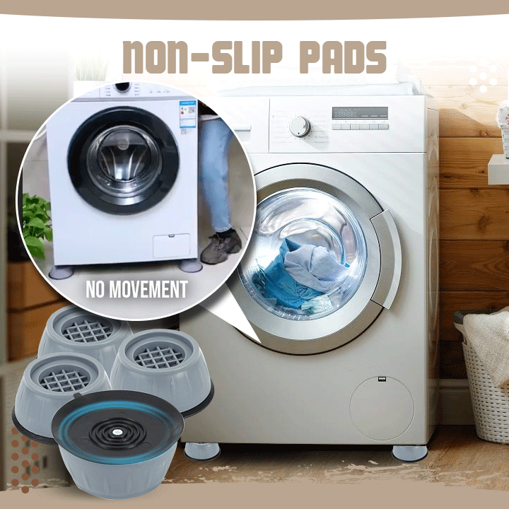 4 Packs - Anti-Vibration Washing Machine Feet Pads