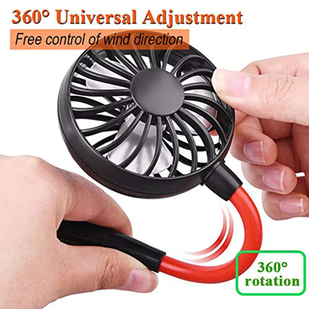 Hand Free Personal Fan Wearable Sports Fan