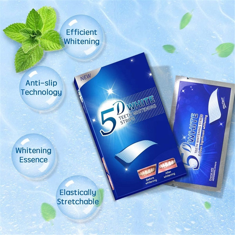 Mint Flavored Teeth Whitening Strips