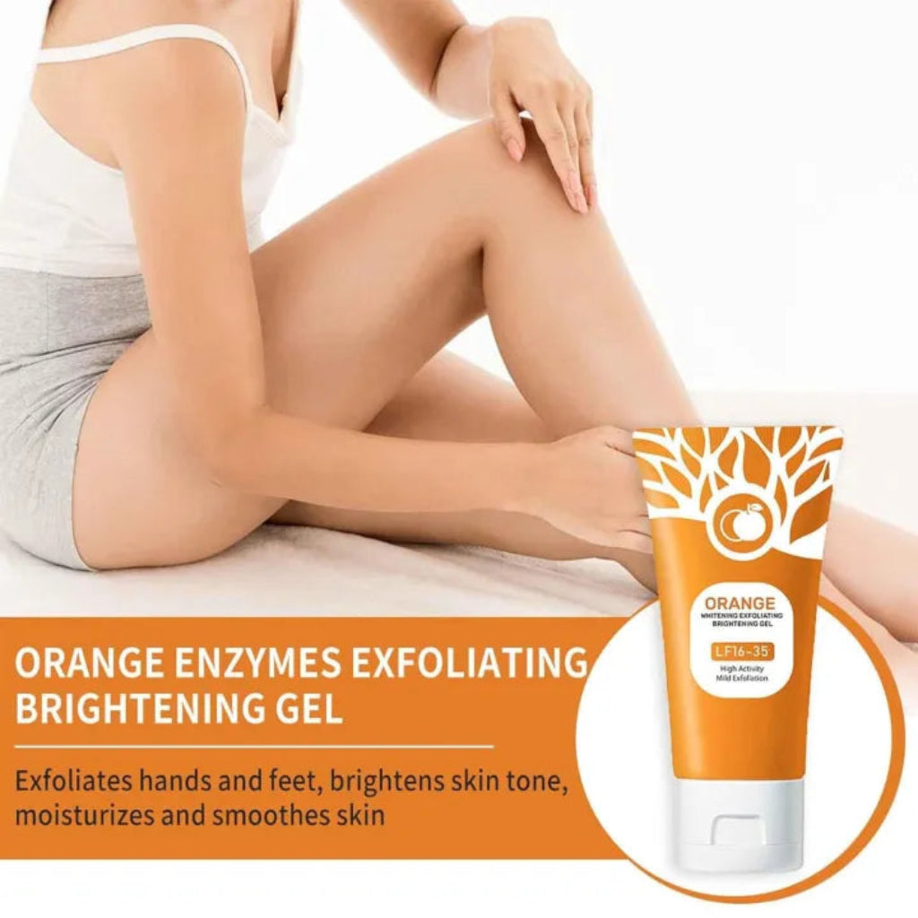 Orange Enzymes Exfoliating Brightening Gel LF16-35 | Gentle Face & Body Scrub for Glowing Skin