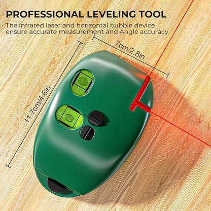 Laser Level with Horizontal and Vertical Lines,Protable Mouse Shape for Construction, Tile, Home Renovation