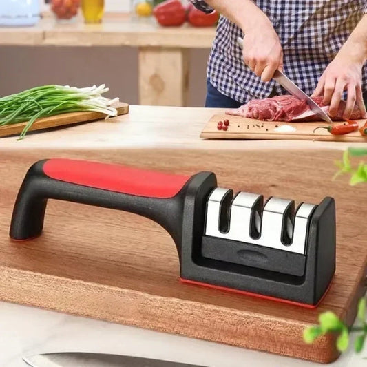 Professional Knife Sharpener – 4 in 1 Sharpening Tool for Dull Knives