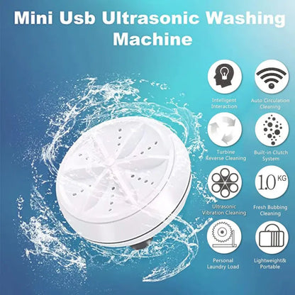 Portable Mini Washing Machine – Fast Cleaning | Compact Design | Easy to Use