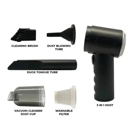 3 in 1 Portable Vacuum Cleaner Duster Blower Air Pump Wireless Hand-Held Cleaning For Car Home – AS 228