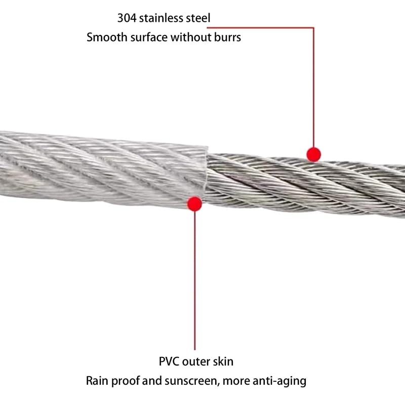 20 Meter Multi Purpose Stainless Steel Clothline Rope