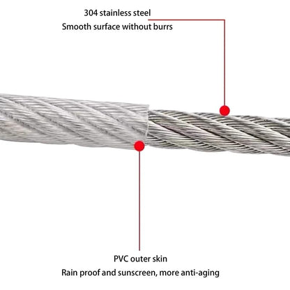 20 Meter Multi Purpose Stainless Steel Clothline Rope