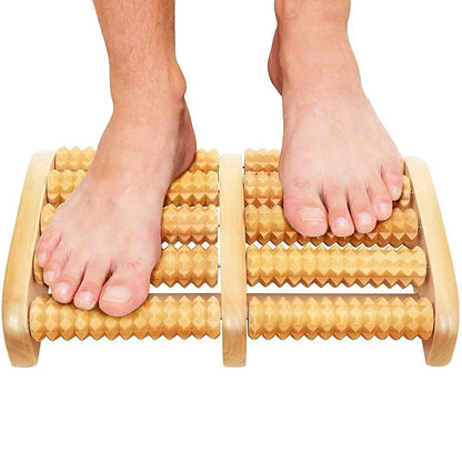 Foot Massage / Wooden Roller Massager Reflexology Foot Therapy