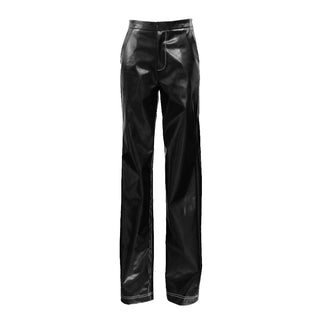 Faux Patent Leather Pants