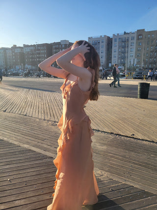 Romantic sunset dress